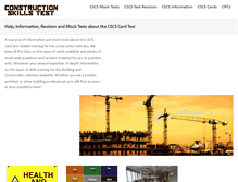 Tablet Screenshot of constructionskillstest.com